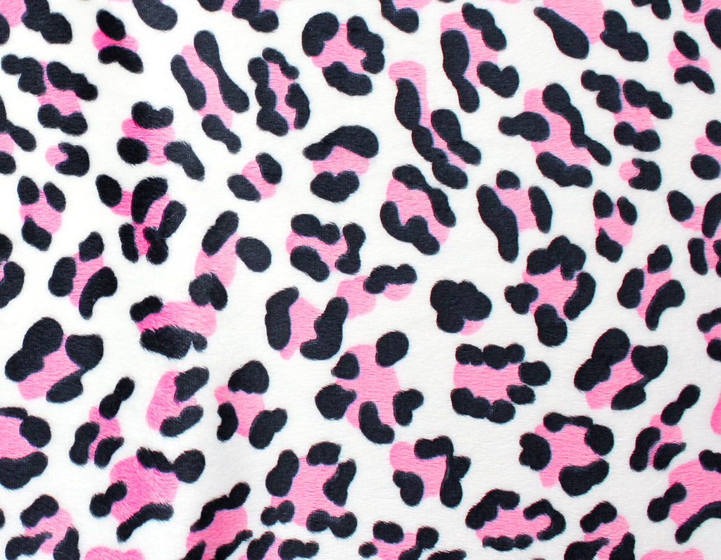 Pl sch Leoparden Muster Pink Pl sch Meterware Kullaloo