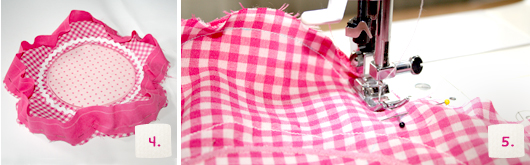 Sitzkissen "Blume" für Ikea Kinderstuhl – Schritt 4-5