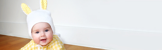 Babymütze mit Hasenohren selber nähen