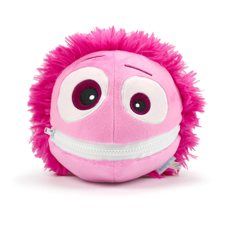 Cooler Kuller Kuscheltier pink 20cm mit geschlossenem Mund