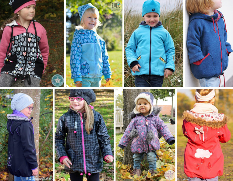 Schnittmuster gefütterte Jacke Kinder Winterjacke "COZY"