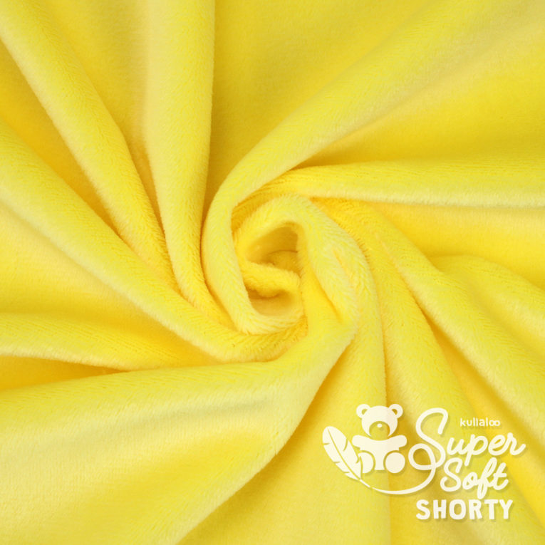 Plüsch gelb Meterware - SuperSoft SHORTY