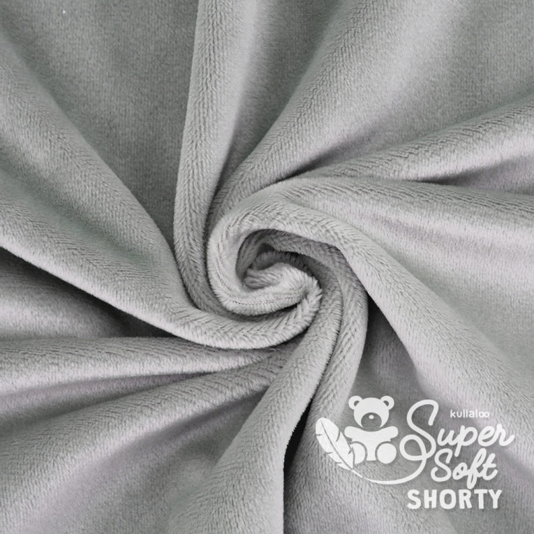 Plüsch grau Meterware - SuperSoft SHORTY