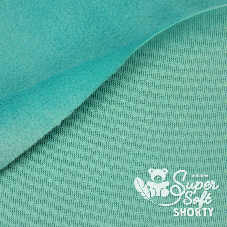 Minky petrol - Plüsch Meterware - SuperSoft SHORTY