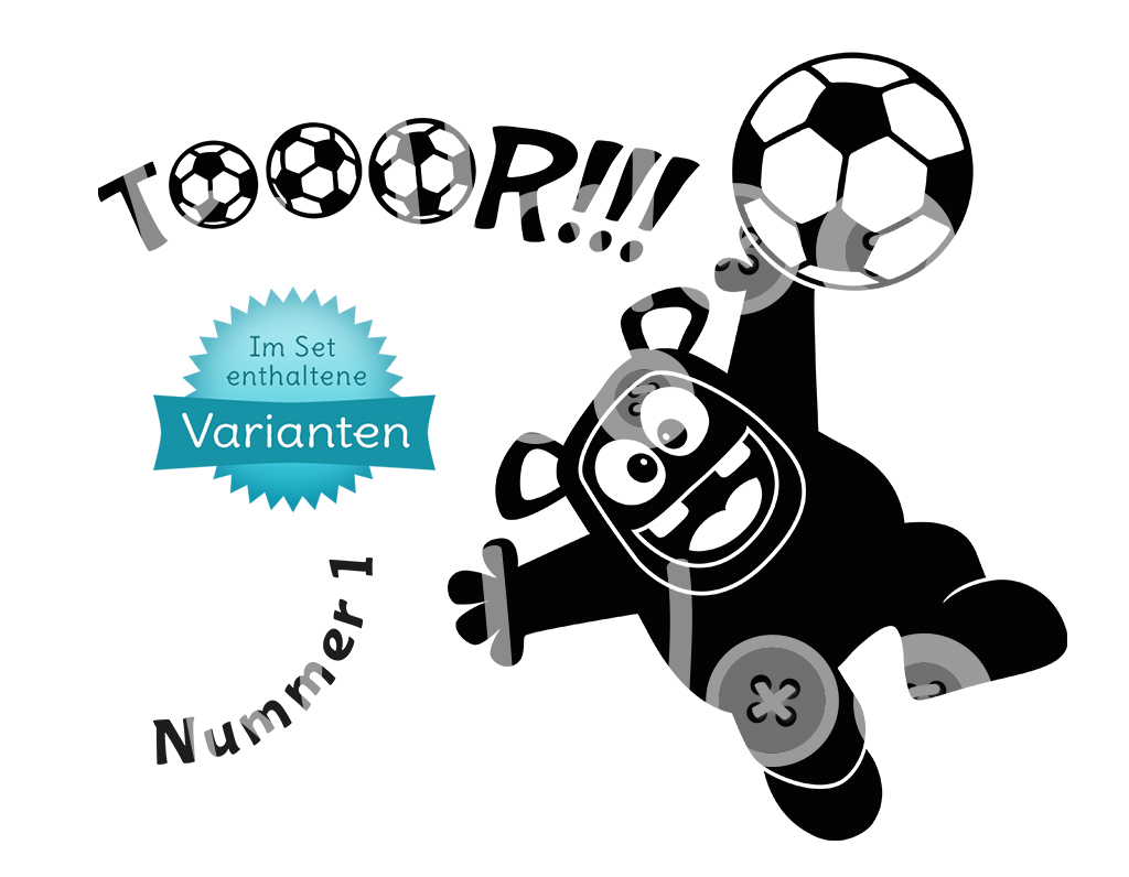 Plotterdatei Fußball Torwart Varianten