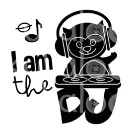 Plotterdatei Musik - I am the DJ
