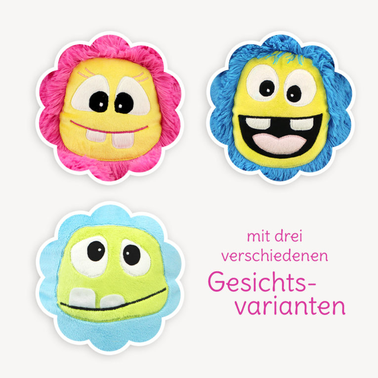 Schnittmuster Monster "MemoMonsti" - Gesichtsvarianten