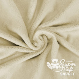 Plüsch Stoff beige / latte – 5 mm SuperSoft SNUGLY