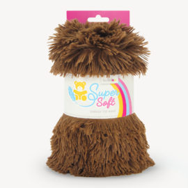 Zottelplüsch / Langhaarplüsch braun - SuperSoft SHAGGY