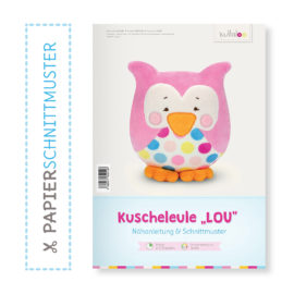 Papierschnittmuster Nähanleitung Eule "LOU"