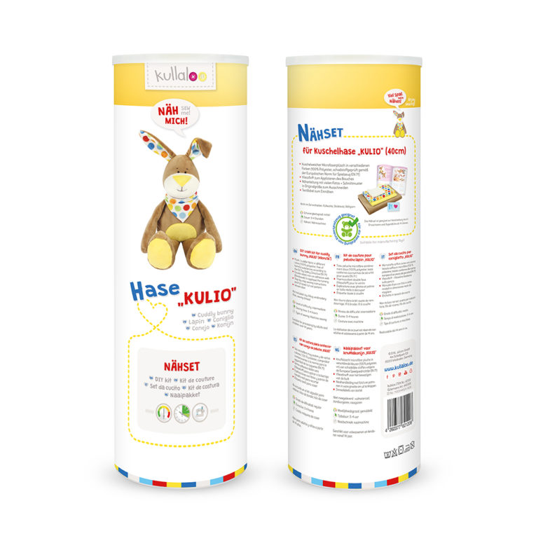 Nähset Hase "KULIO": Dosenverpackung