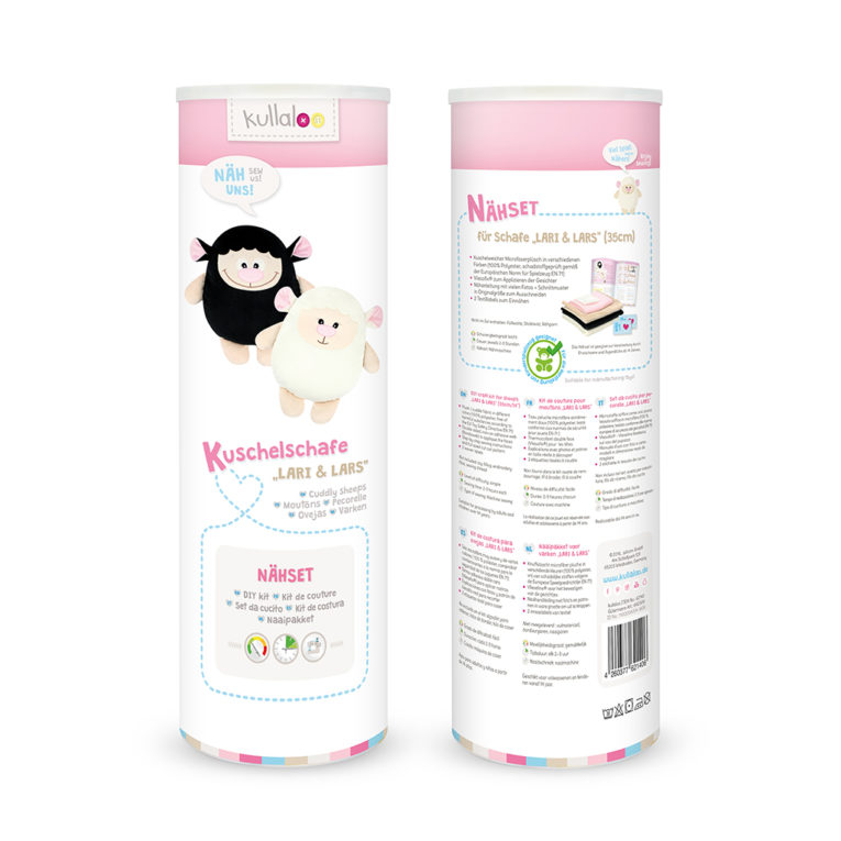 Doppel-Nähset Kuscheltier Schaf "LARI": Dose