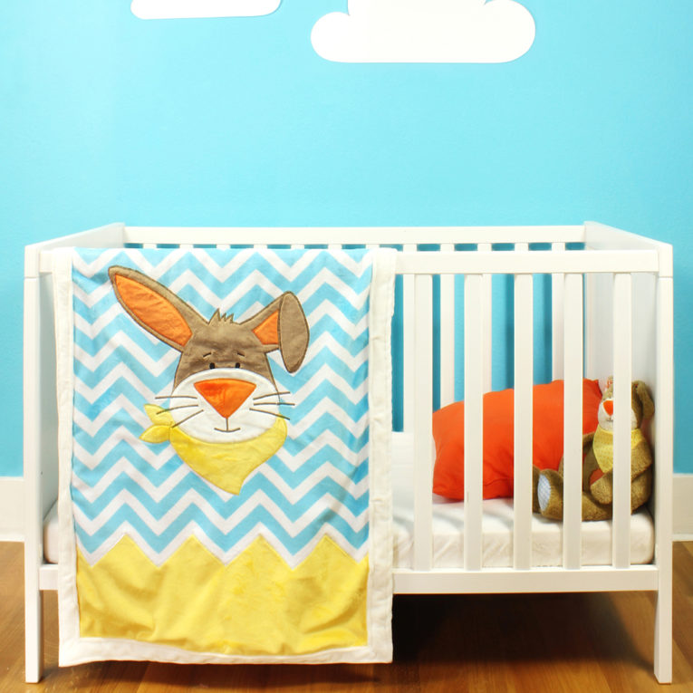 Plüsch applizieren: Beispiel Babydecke "KULIO"