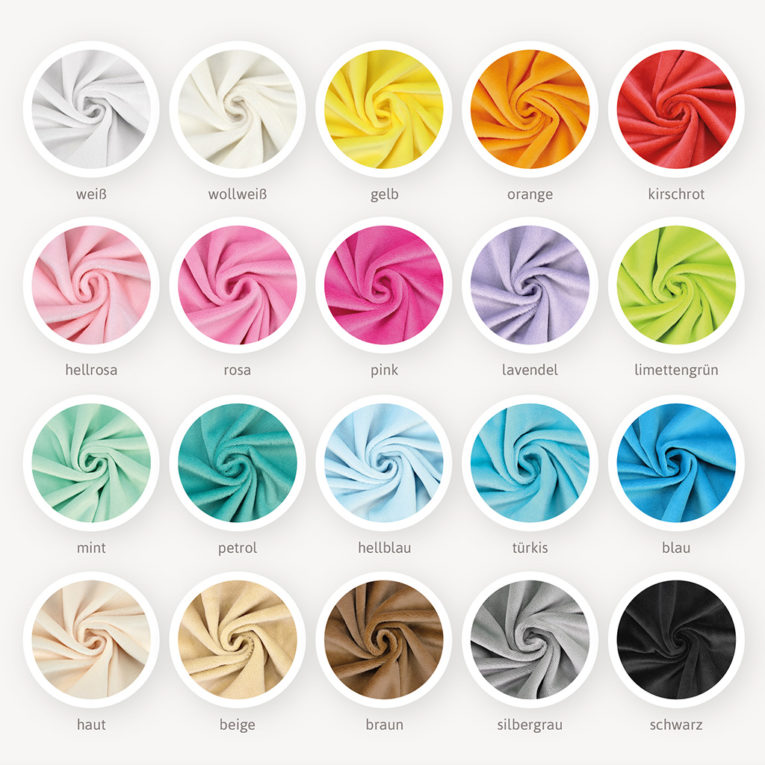 Farbpalette kullaloo SuperSoft SHORTY