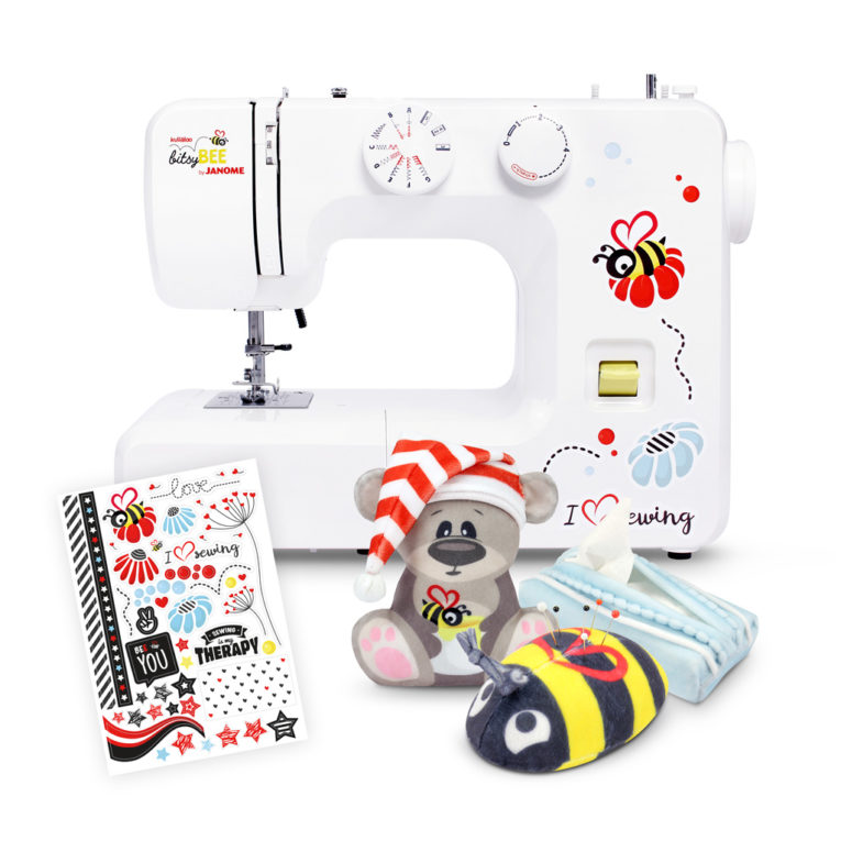 Anfänger Nähmaschine kullaloo "bitsyBEE" by JANOME