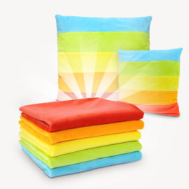 Stoffpaket "Regenbogen" mit 5 Plüsch Farben à 60x75 cm