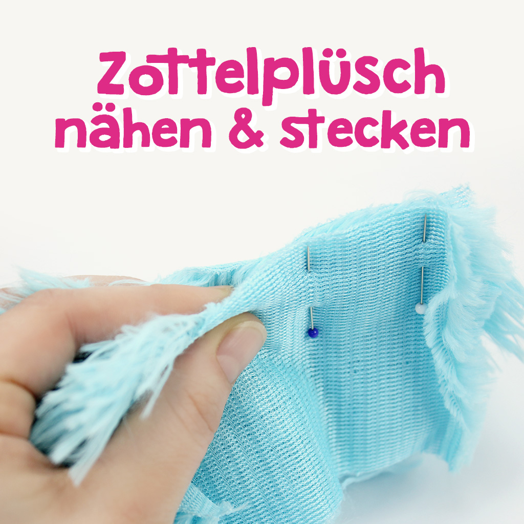 Zottelplüsch nähen und stecken
