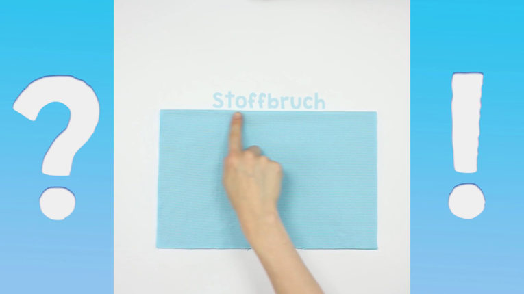 Im Stoffbruch zuschneiden