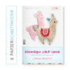 Papierschnittmuster "LALA" Lama Kissenfigur