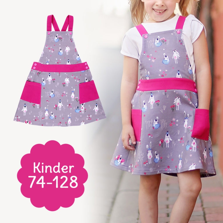 Schnittmuster Latzkleid nähen "MONIKA"