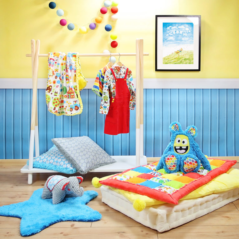 A3 Kunstdruck Kinderzimmer: Aquarell "Hase träumt auf Wiese"