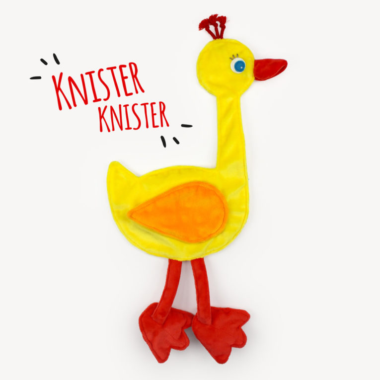 Knistertuch nähen: Schmusetuch Ente "GUNDI"