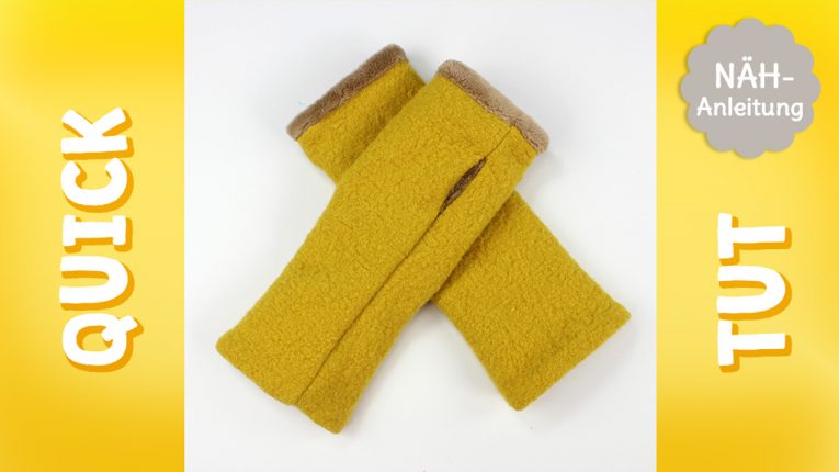 Quick Tut Video Nähanleitung: ARmstulpen nähen