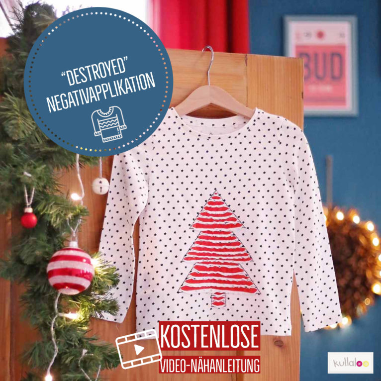 Applikation nähen zu Weihnachten