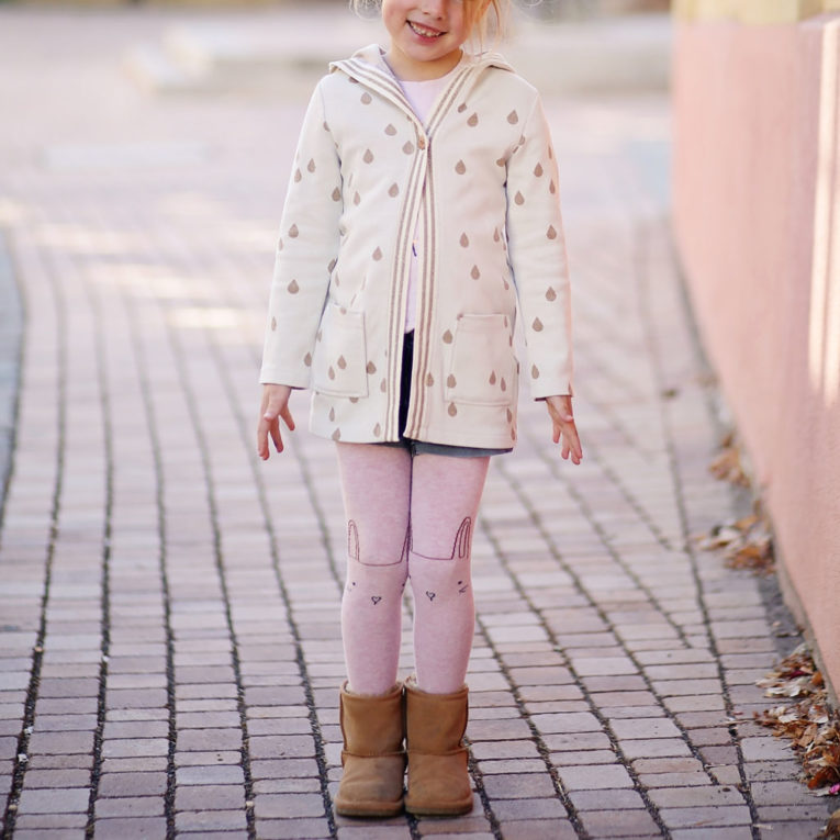 Schnittmuster Cardigan "CHILLY" zum Kinder Strickjacke Nähen