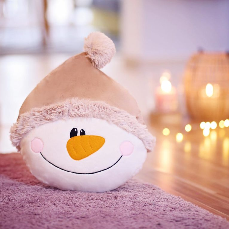 Schneemann nähen: Weihnachtskissen "FRIDO"