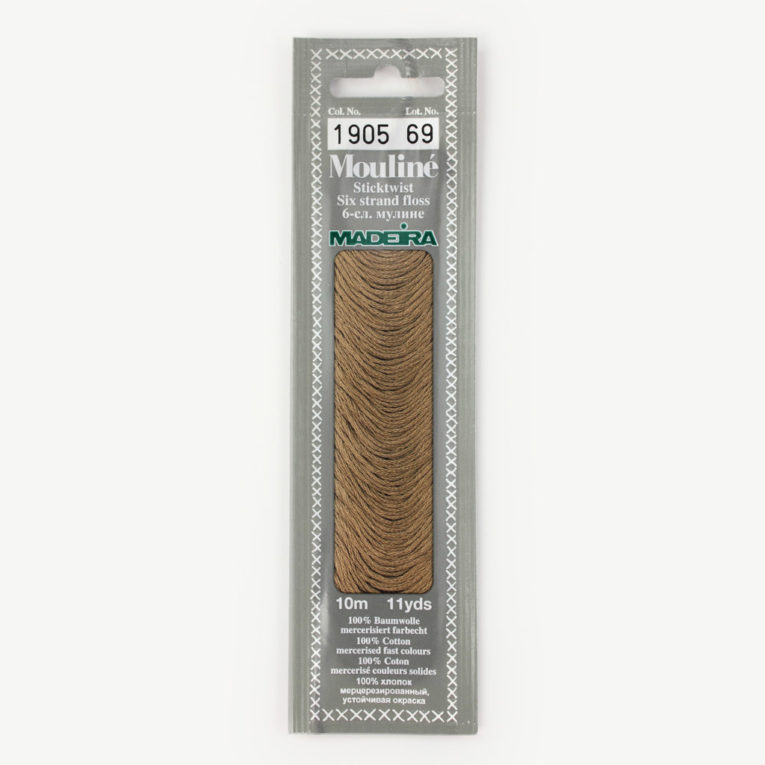 Madeira Mouliné Sticktwist braun / dunkelbraun