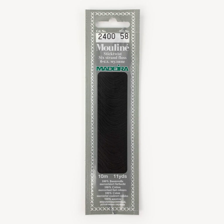 Madeira Mouliné Sticktwist schwarz
