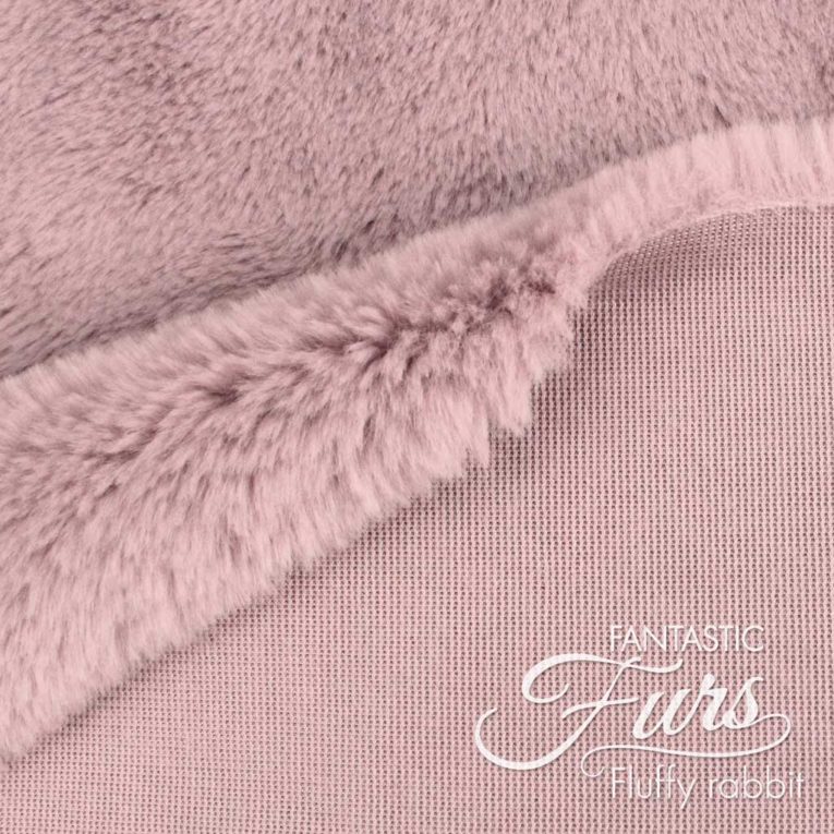 Kunstpelz / Fellimitat altrosa – 12 mm Fluffy Rabbit ✶ FANTASTIC Furs