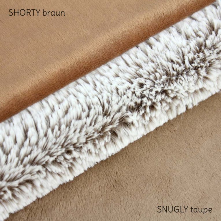 Zottelplüsch DIP DYE mokka braun – 15 mm SuperSoft SHAGGY
