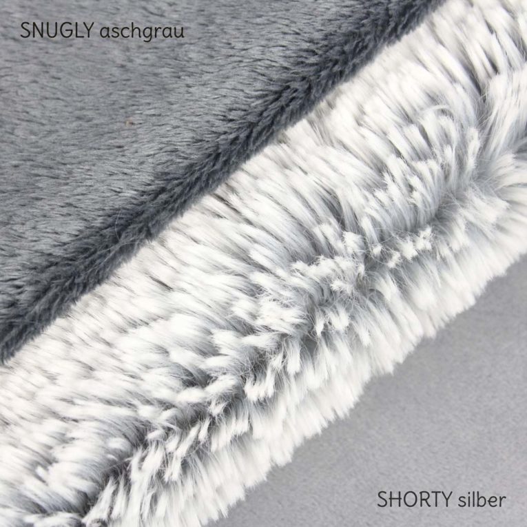 Zottelplüsch DIP DYE silbergrau – 15 mm SuperSoft SHAGGY