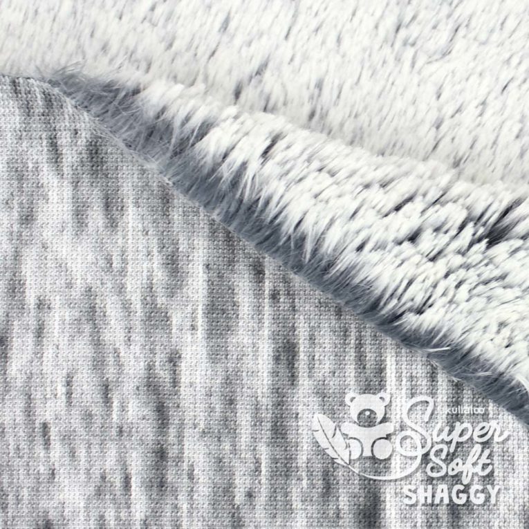 Zottelplüsch DIP DYE dunkelgrau (aschgrau) – 15 mm SuperSoft SHAGGY