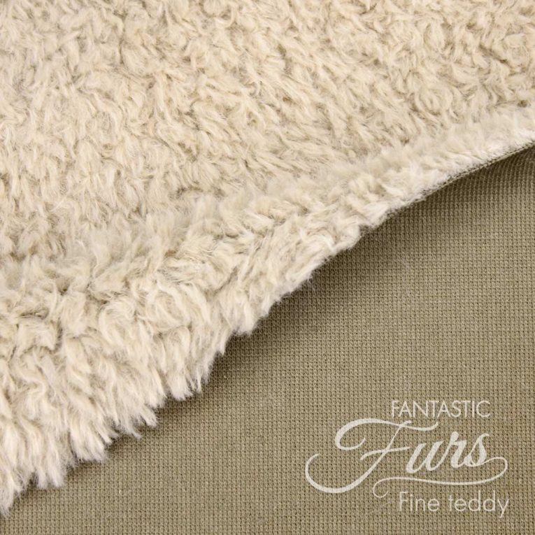 Teddy Stoff Meterware beige / macadamia – 10 mm Fine Teddy ✶ FANTASTIC Furs
