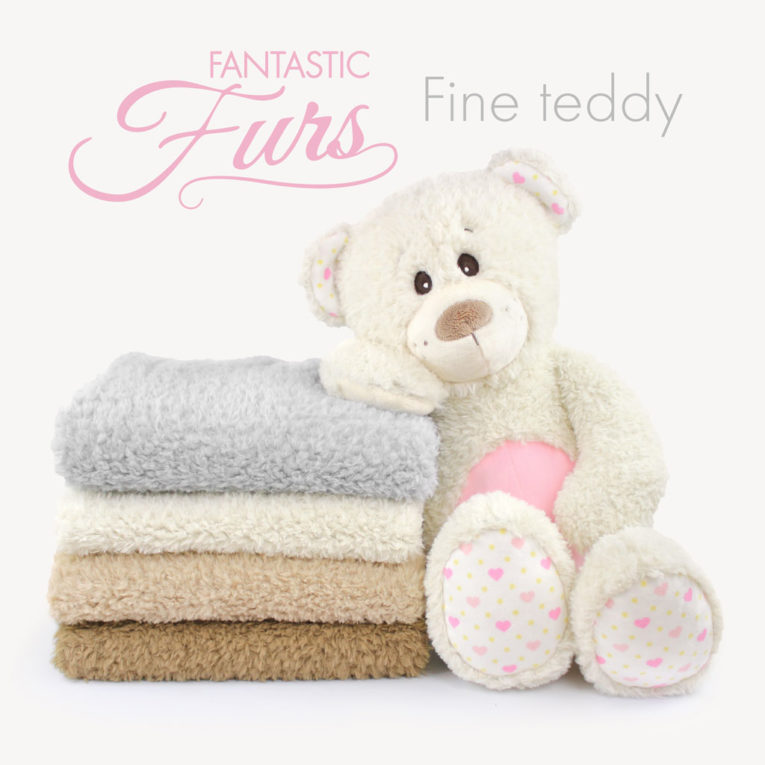 Teddyplüsch Stoff Meterware – 10 mm Fine Teddy ✶ FANTASTIC Furs
