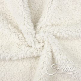Teddystoff Meterware wollweiß – 10 mm Fine Teddy ✶ FANTASTIC Furs