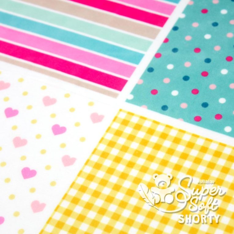 Plüschstoff "12in1" Musterprint – 1,5 mm SuperSoft SHORTY – Panel 100 x 150 cm