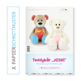 Papierschnittmuster Teddybär "JOSHI" Nähanleitung