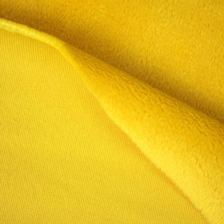 PlushMinky™ Minky Stoff gelb ("Aspen Gold") – 3 mm Flor