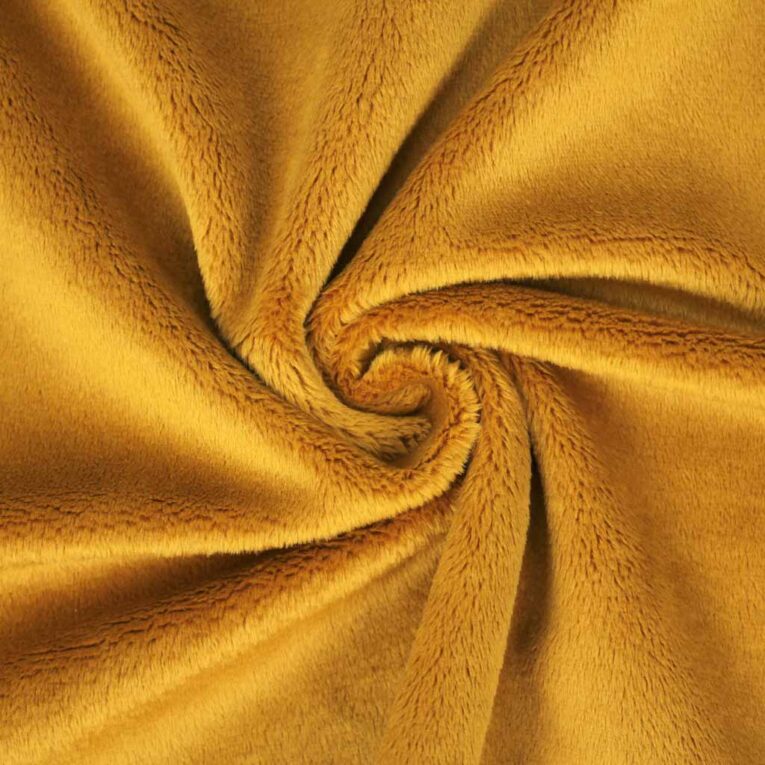 PlushMinky™ Minky Stoff "Chai Tea" – 3 mm Flor