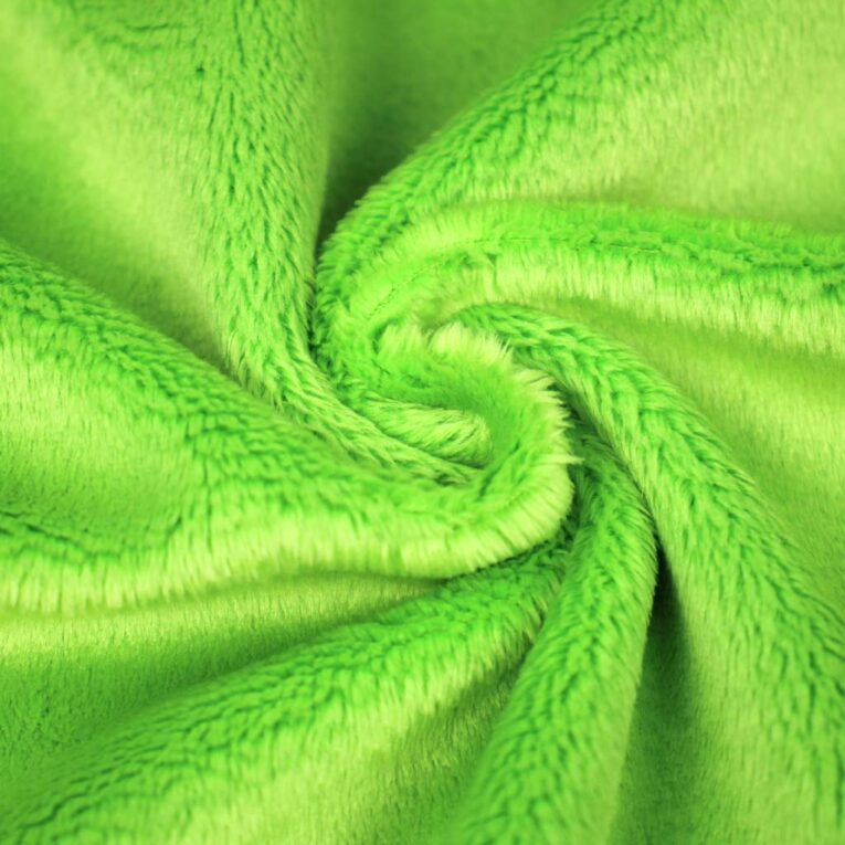 PlushMinky™ Minky Stoff grün ("Jasmine Green") – 3 mm Flor