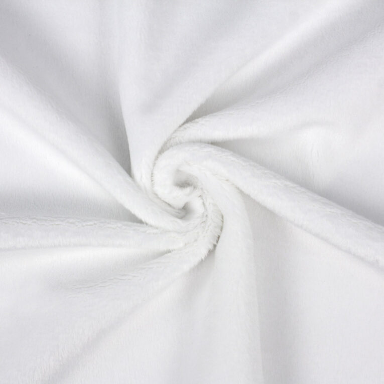 PlushMinky™ Minky Stoff weiß – 3 mm Flor
