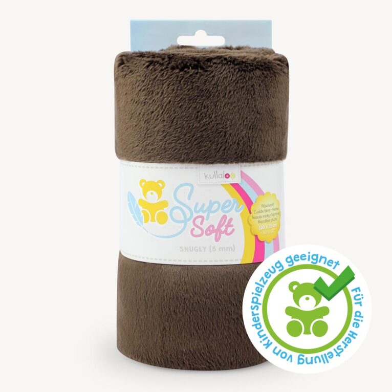 Plüsch dunkelbraun / terrabraun – 5 mm SuperSoft SNUGLY