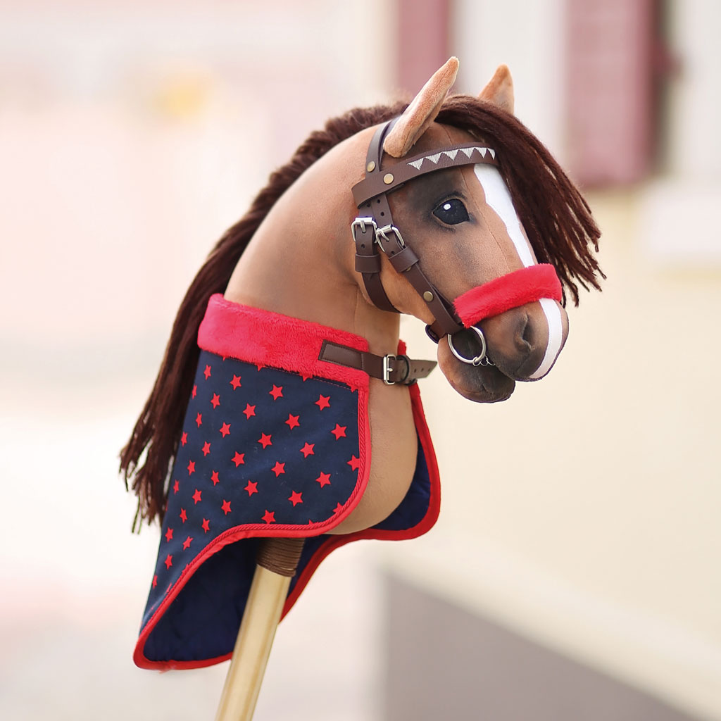 Hobby Horse Trense selber machen Bastelset mit Leder braun kullaloo