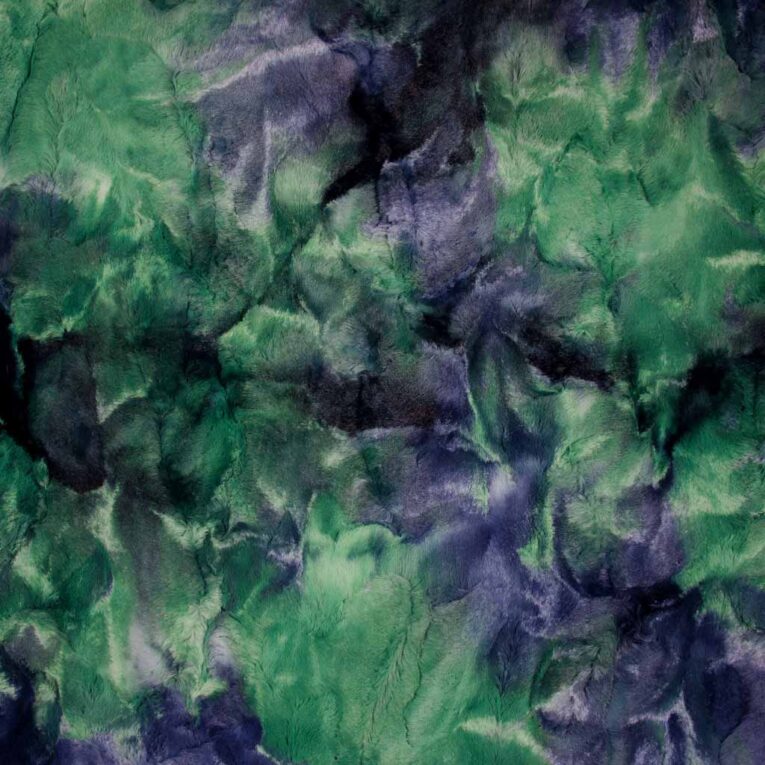 SHANNON Luxe Cuddle® Batik Plüsch grün / blau (Sorbet Atlantis)