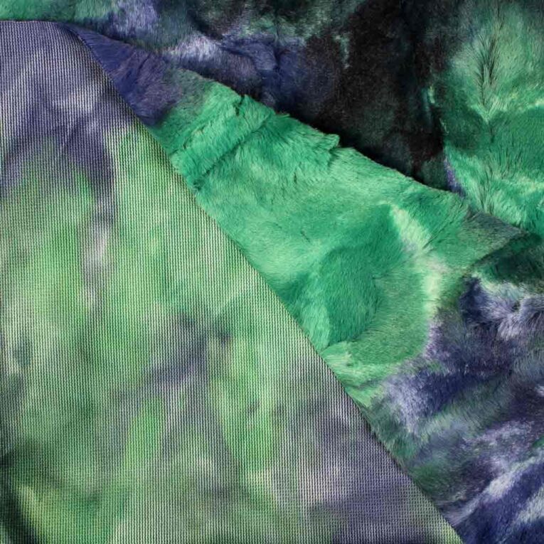 SHANNON Luxe Cuddle® Batik Plüsch grün / blau (Sorbet Atlantis)