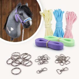 Hobby Horse Halfter basteln mit Set in Pastellfarben